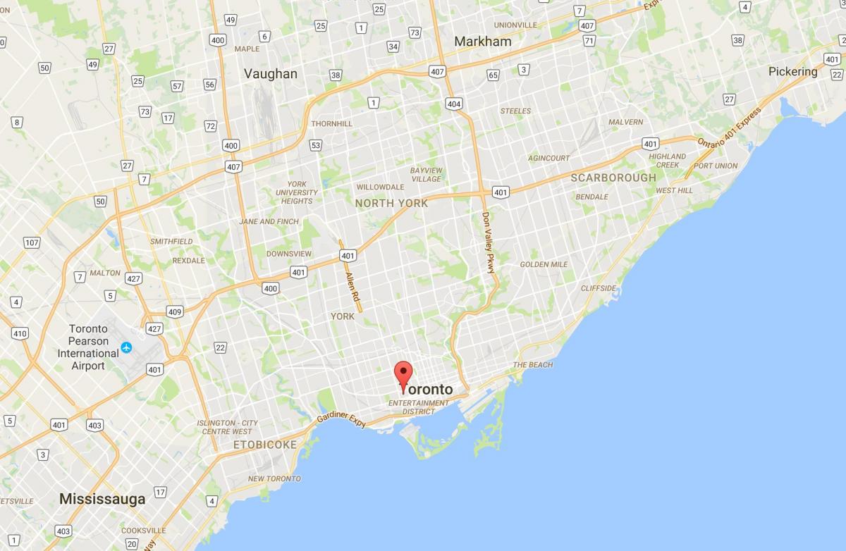 Mapę Aleksandry dzielnicy Toronto