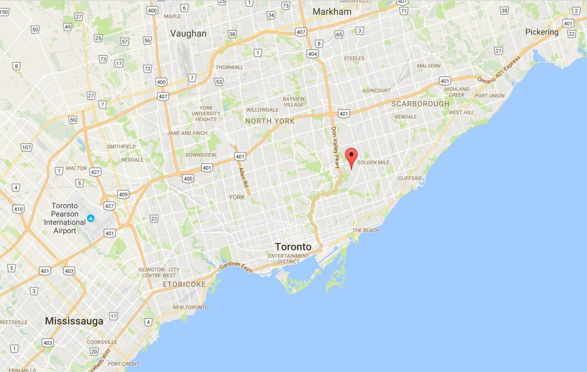 Mapa Bermondsey dzielnica Toronto