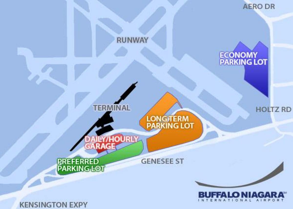 Mapa lotniska Buffalo Niagara 