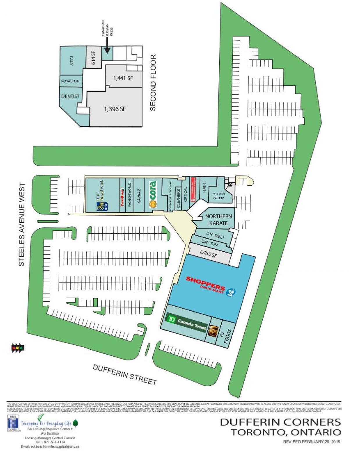 Mapa Дафферин centrum handlowe