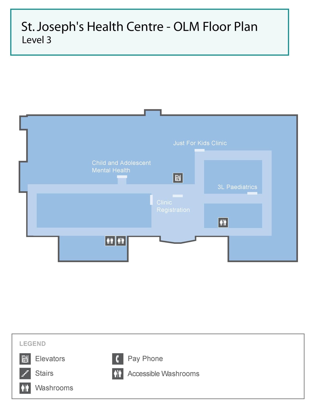 Mapa centrum zdrowia St. Joseph ОЛМ Toronto 3