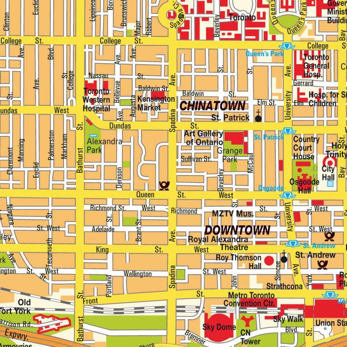 Mapa Chinatown Ontario