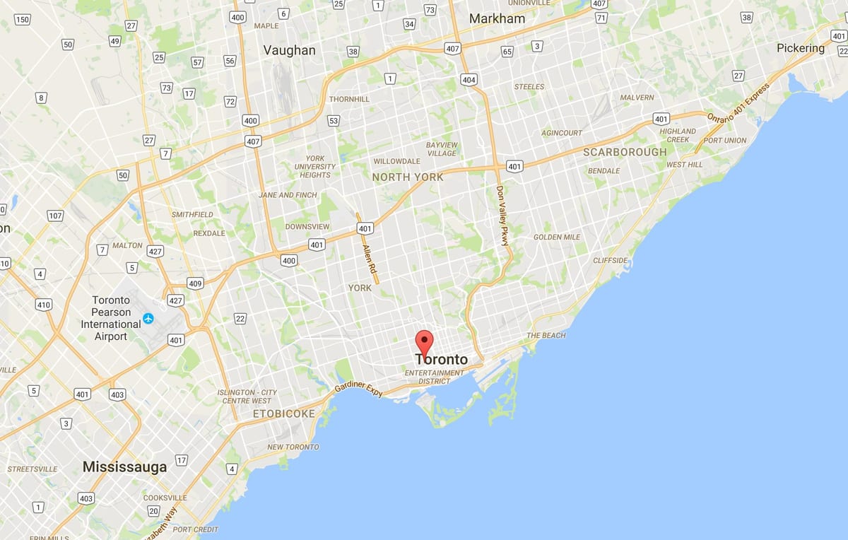 Mapa chinatown Toronto