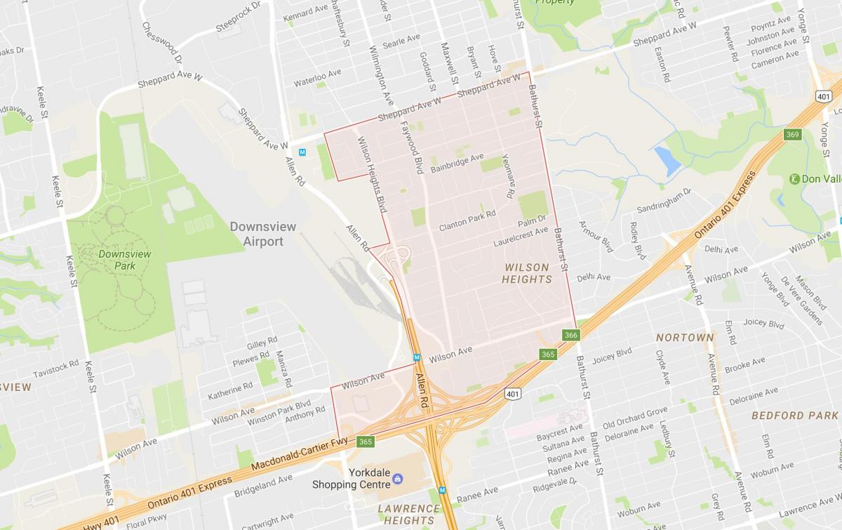 Mapa Клантоне Park W Toronto