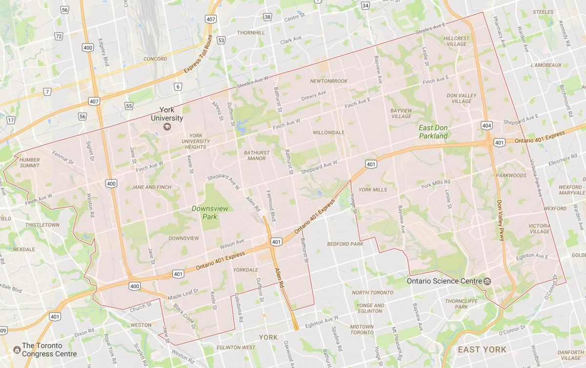Mapa miasta Toronto Toronto
