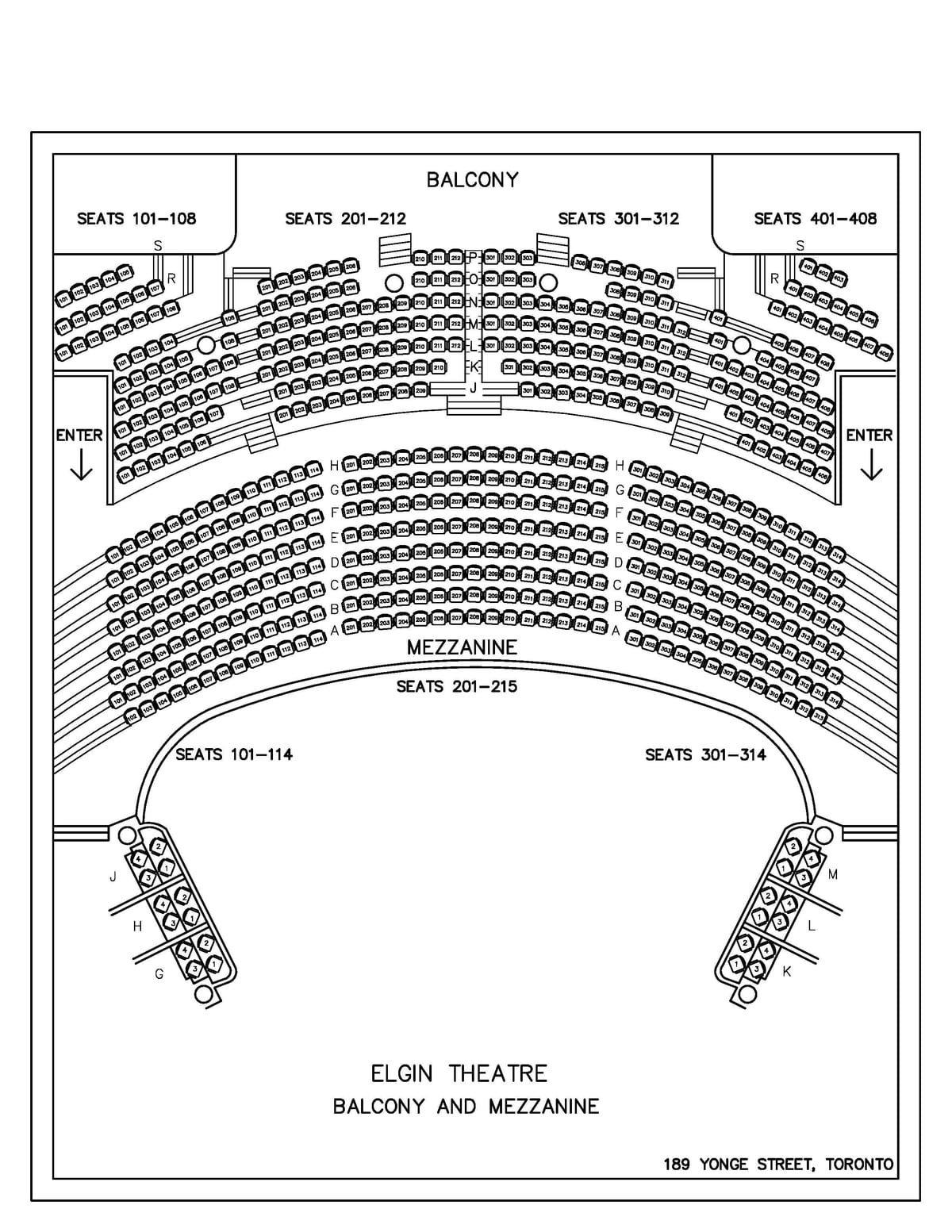Mapa Elgin i ogród zimowy teatru