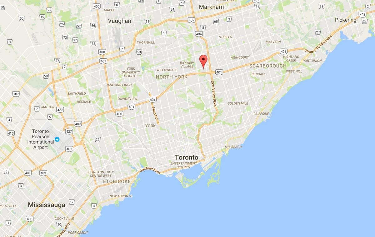 Mapa Henry farmę dzielnica Toronto