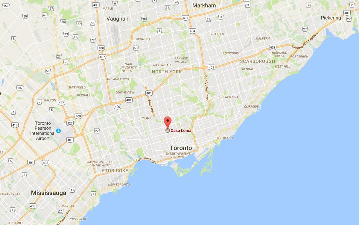 Mapa Casa loma Toronto