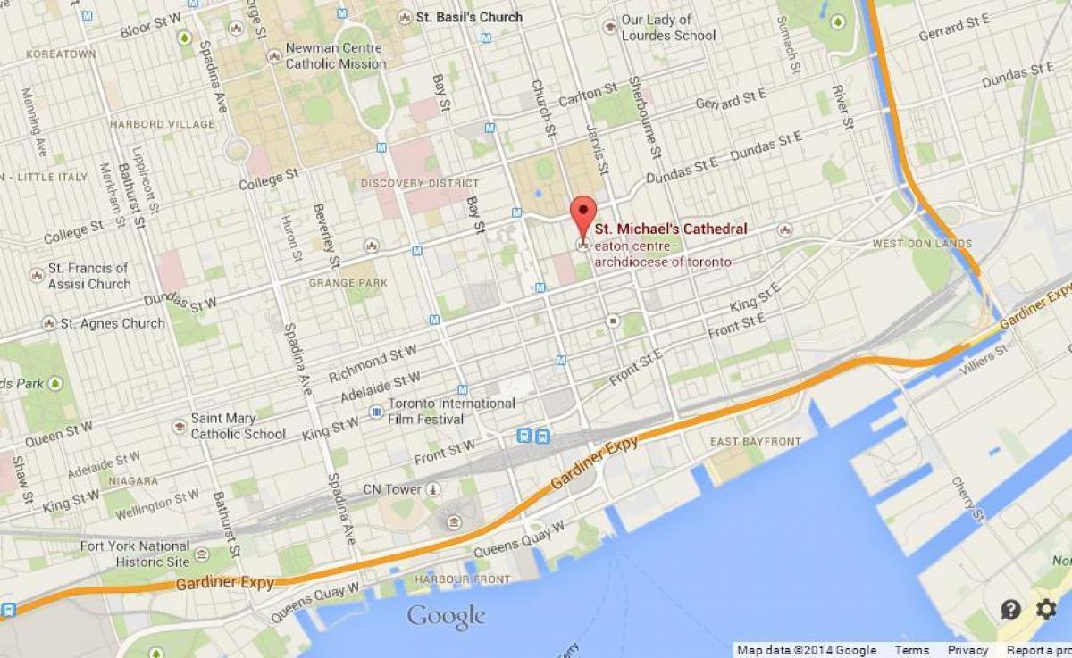 Mapa klasztor świętego Michała w Toronto przegląd
