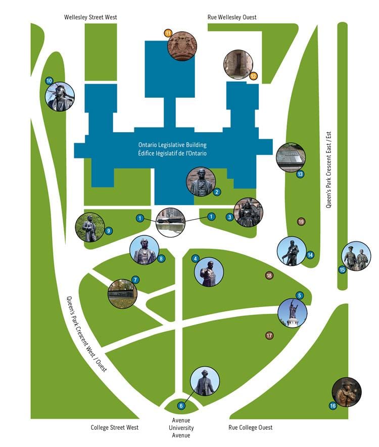 Mapa królewski Park w Toronto