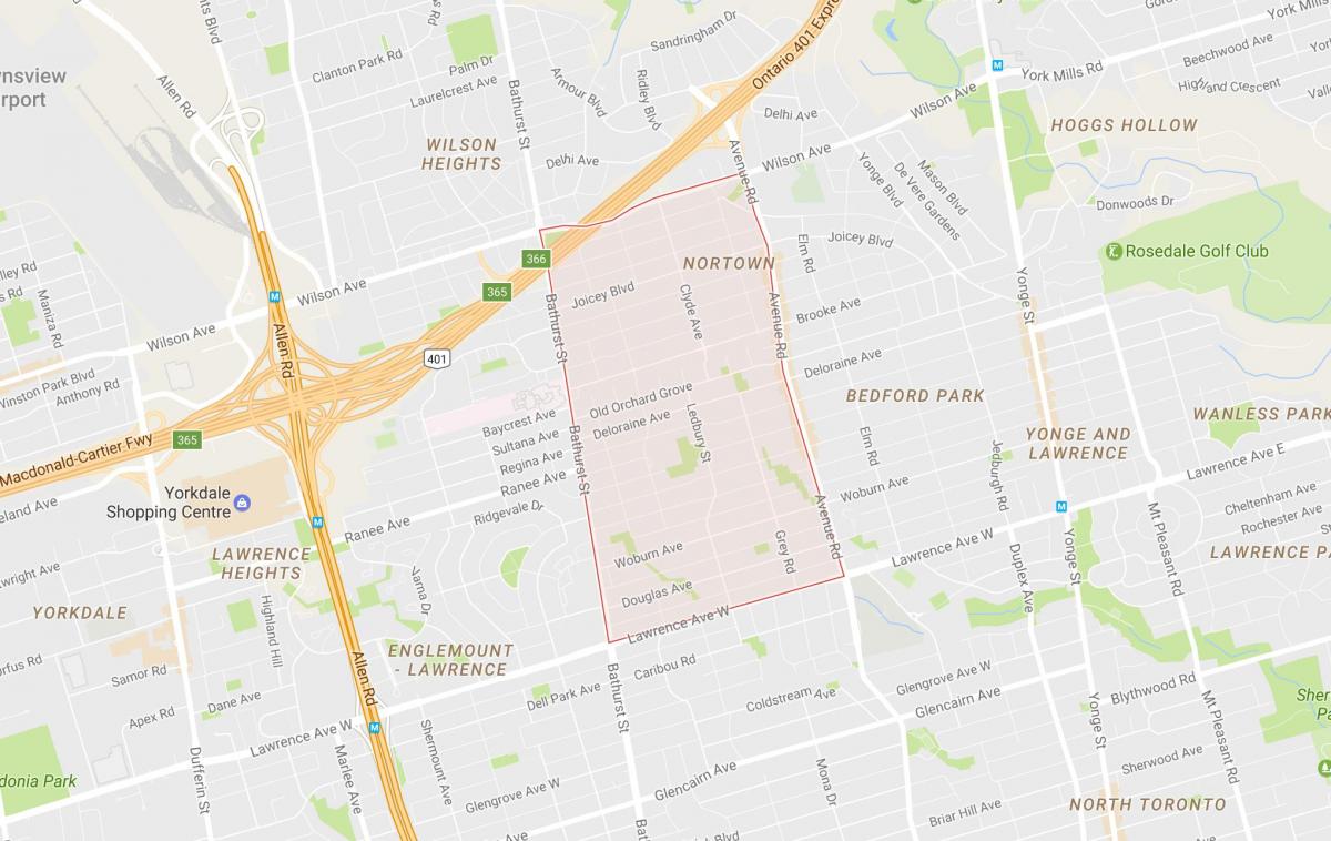 Mapa Ledbury Park W Toronto