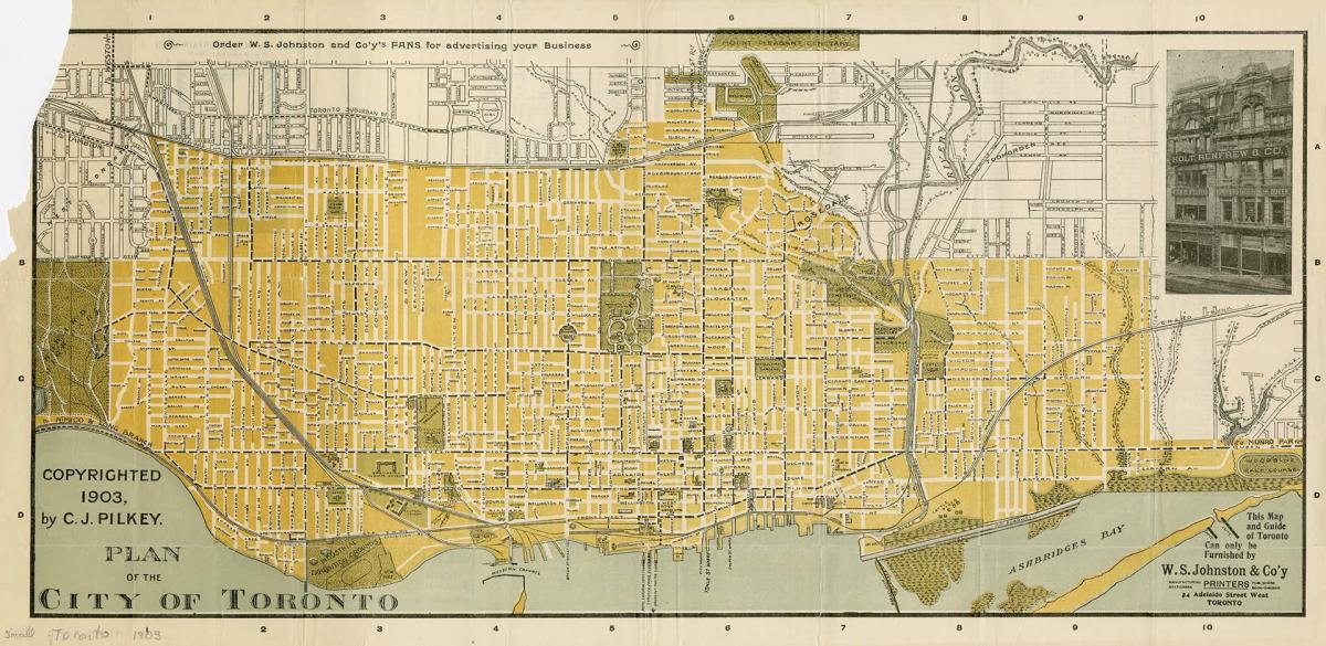 Mapa miasta Toronto 1903