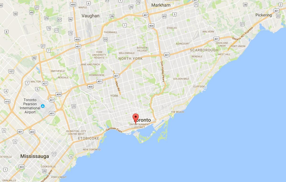 Mapa moda dzielnica Toronto
