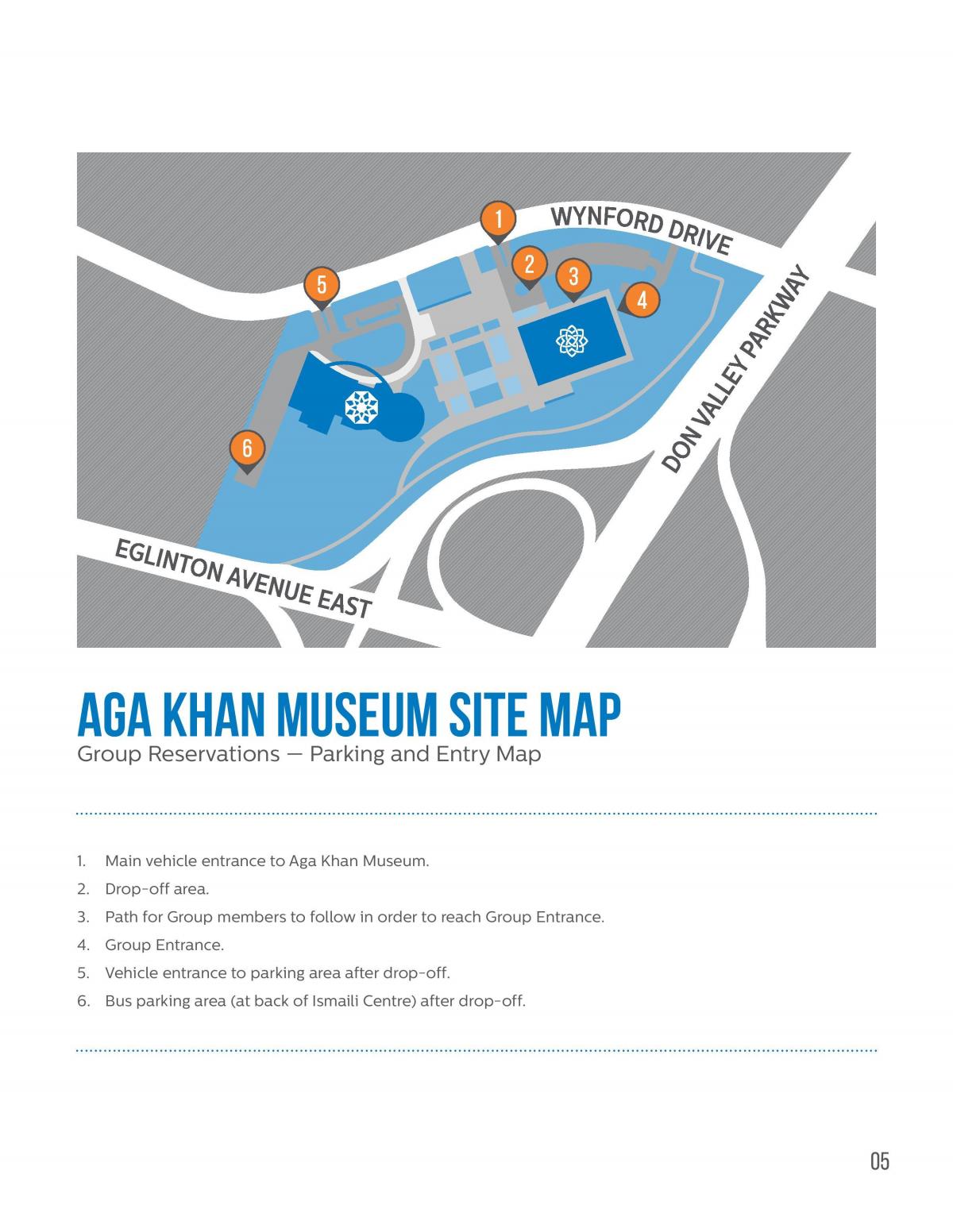 Mapa muzeum Aga khan 