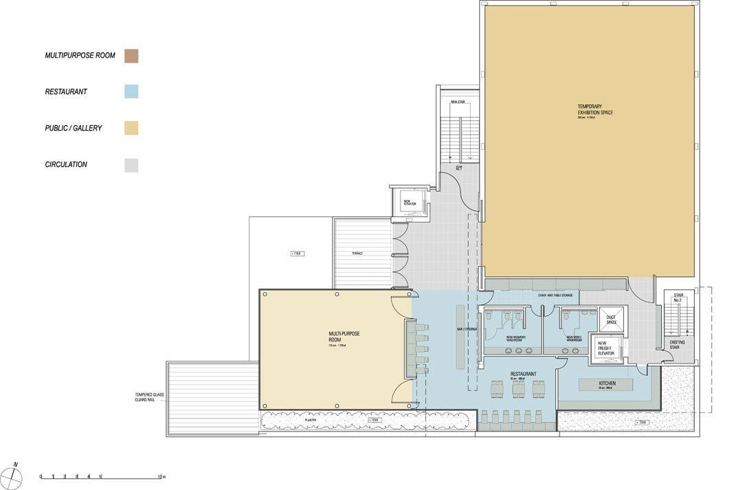 Mapa muzeum Gardąner drugim piętrze