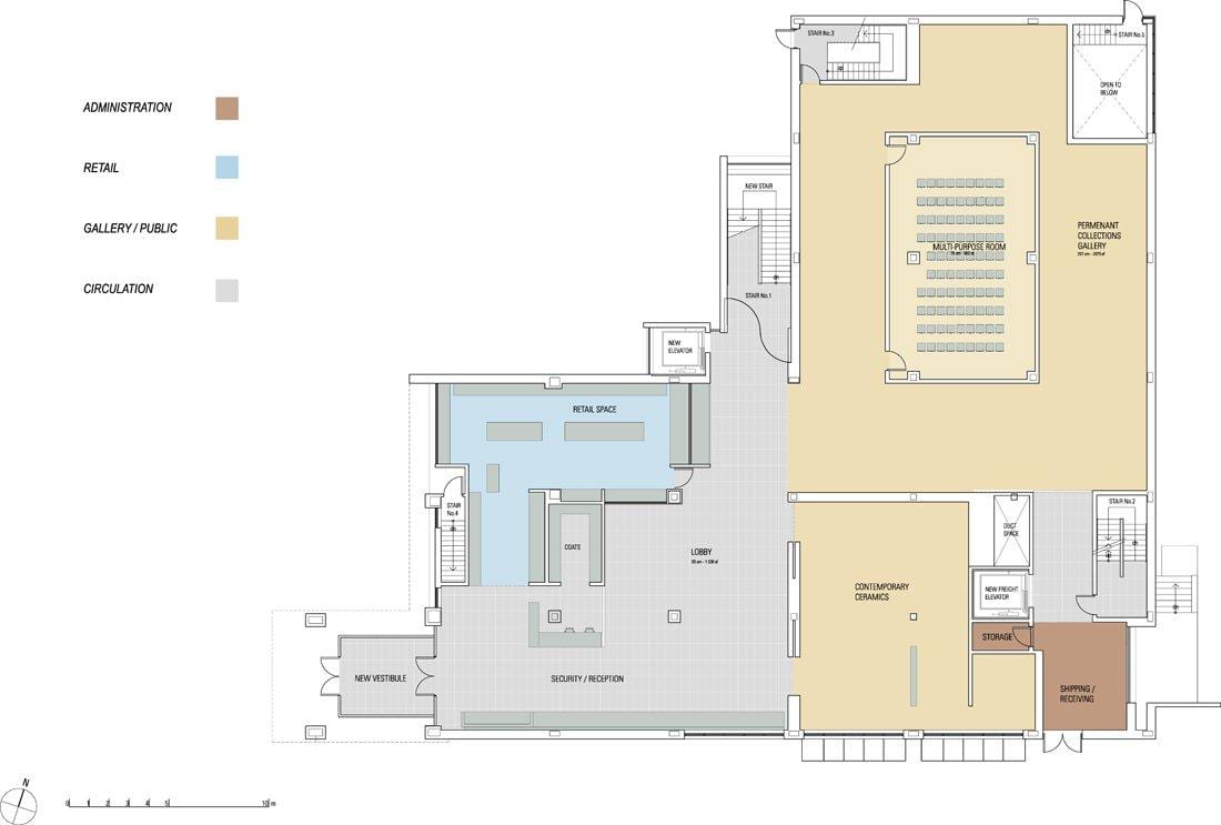 Mapa muzeum Gardąner parterze