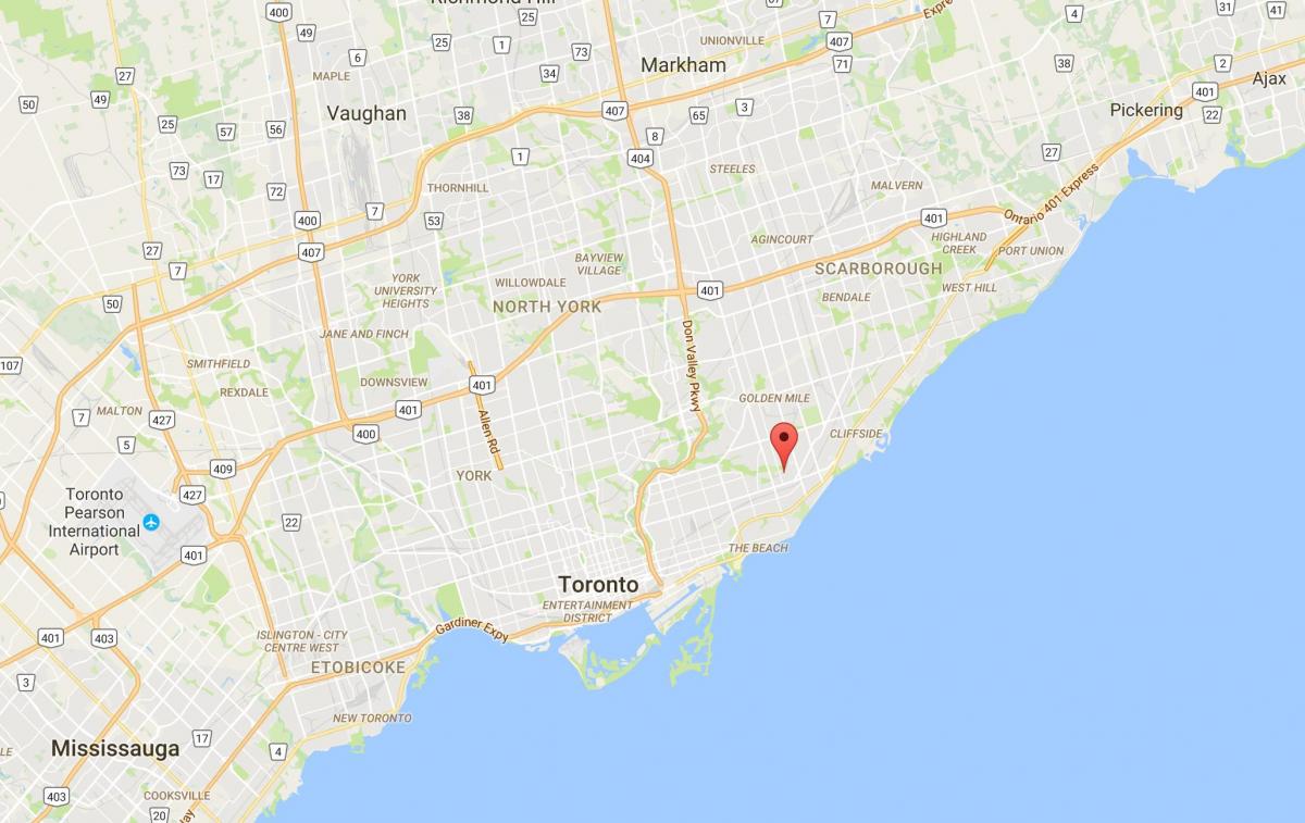 Mapę Oakridge dzielnica Toronto