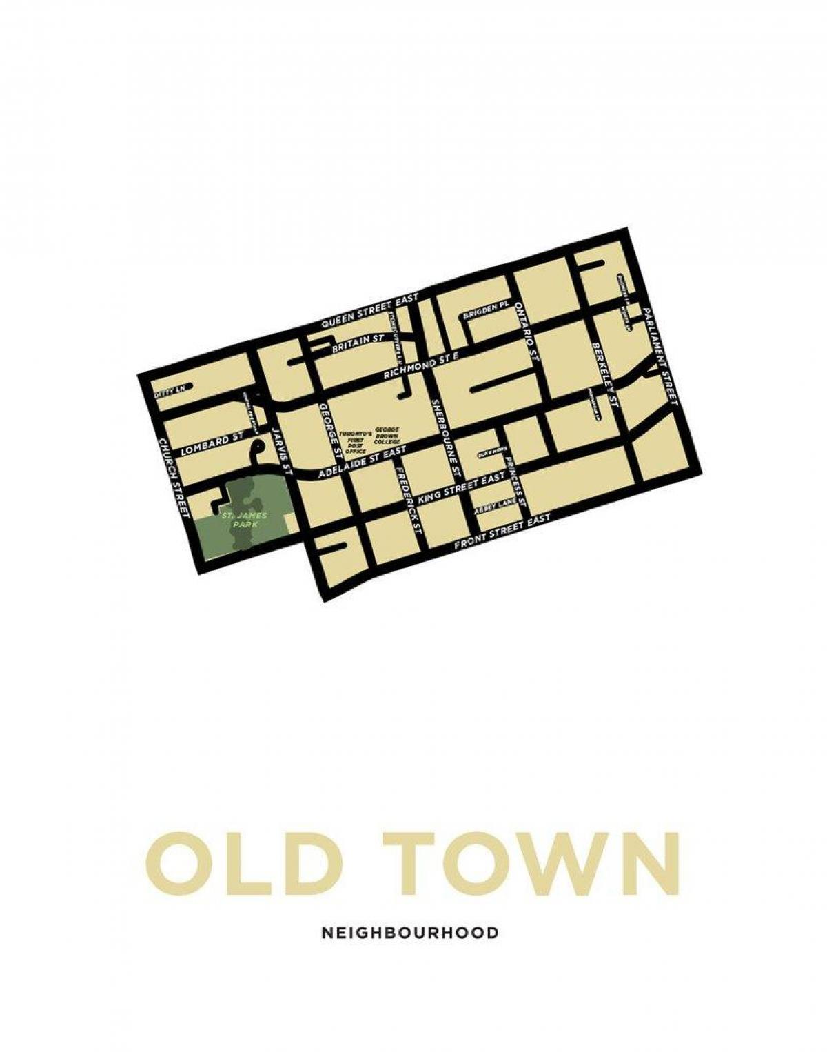 Mapy okolicy Stare miasto Toronto