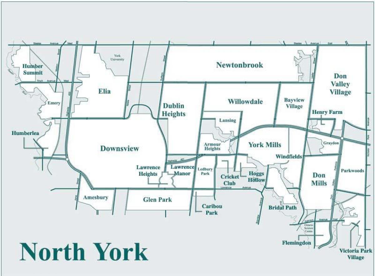 Mapa North York