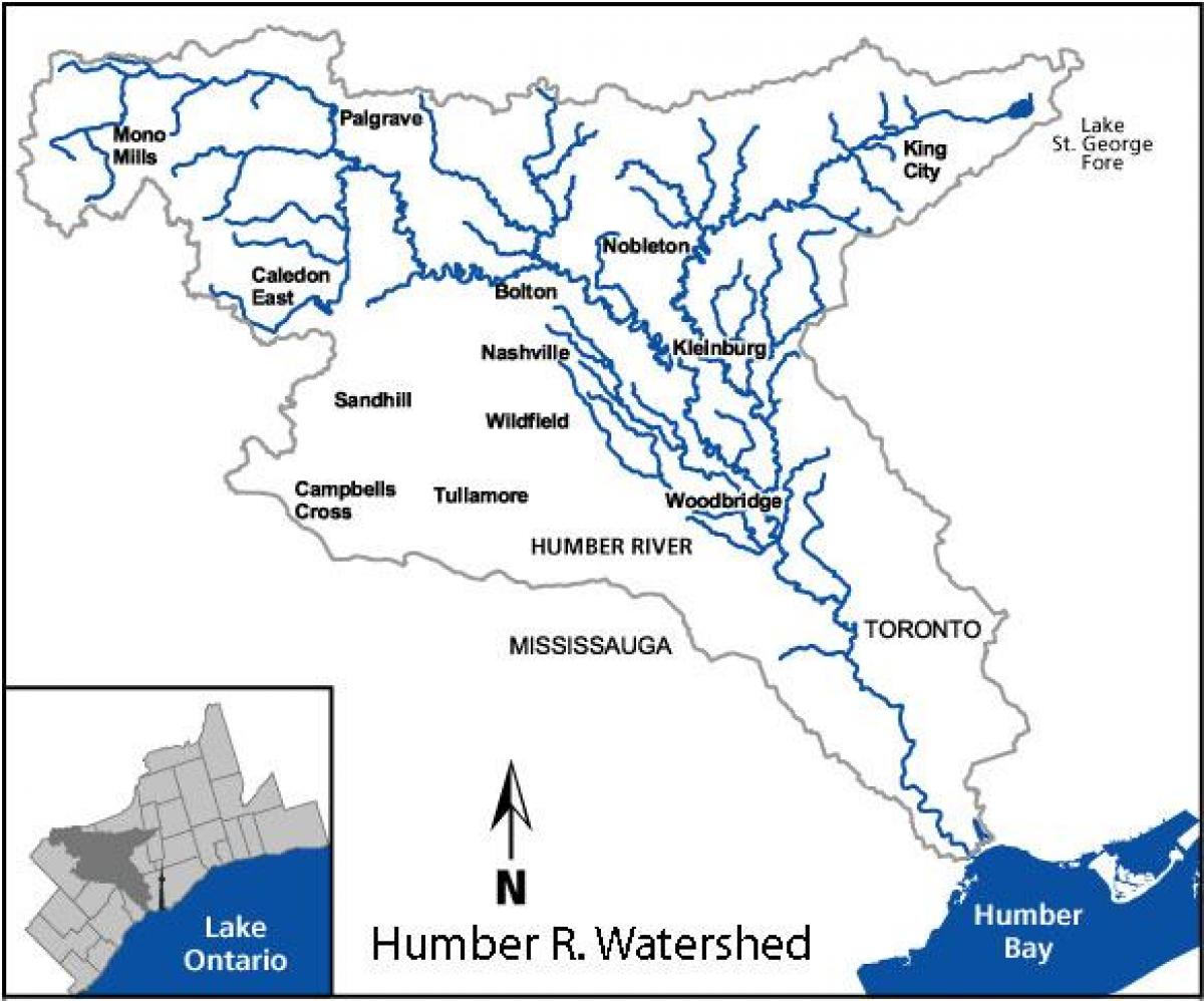 Mapa rzeki humber do atlantyku 