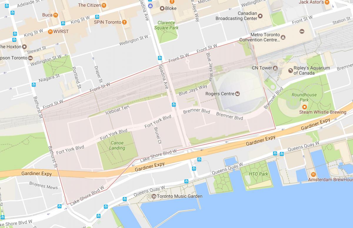 Mapa takich okolicy Toronto