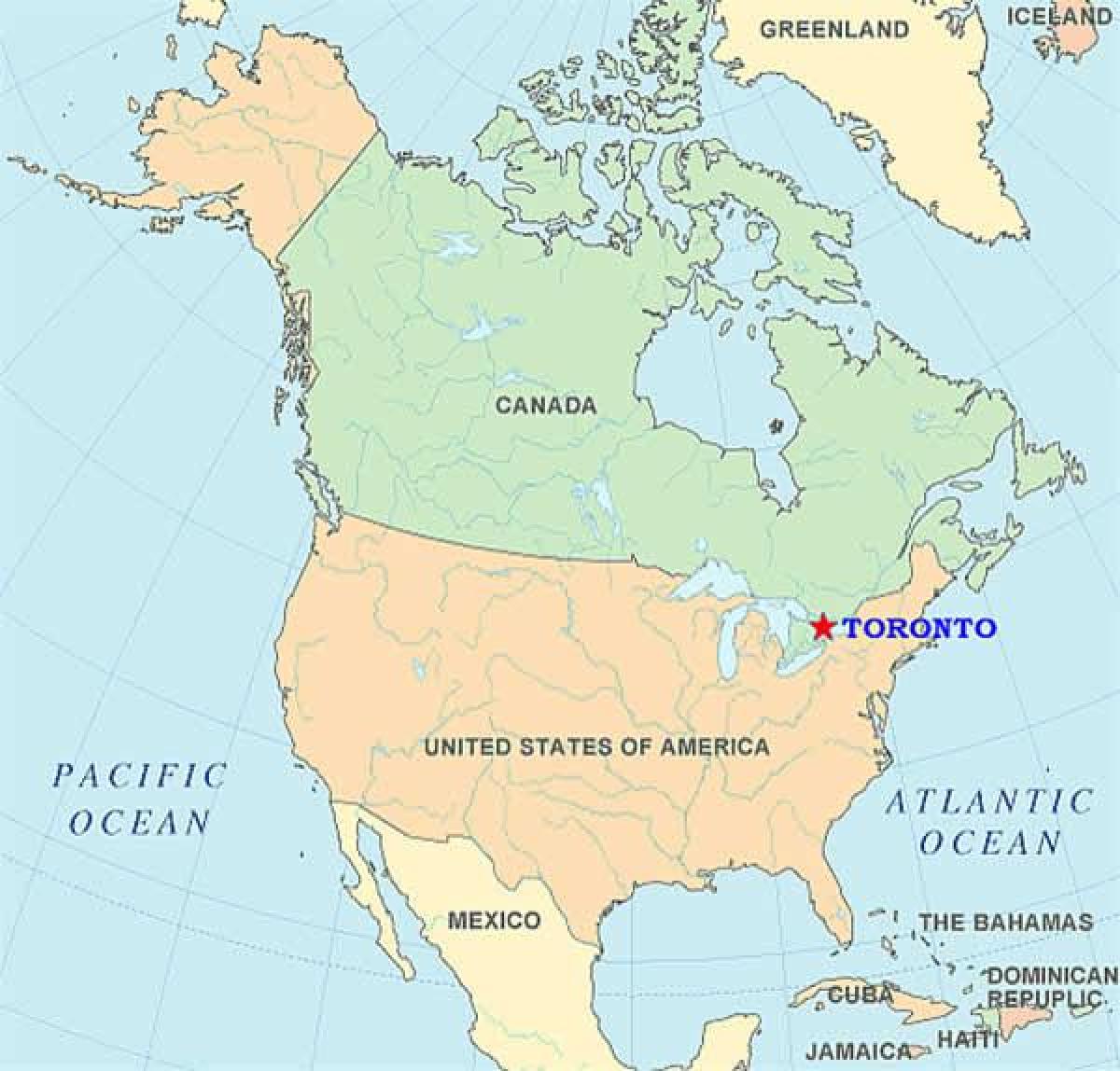 Mapa Toronto STANY zjednoczone