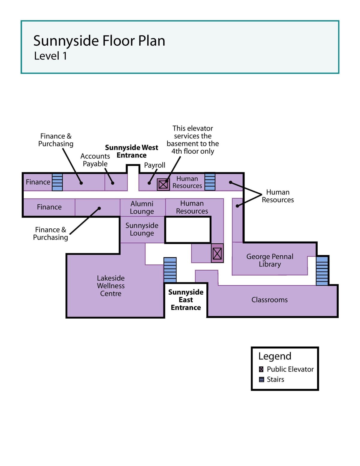 Mapa centrum zdrowia St. Joseph Sunnyside (waszyngton Toronto 1