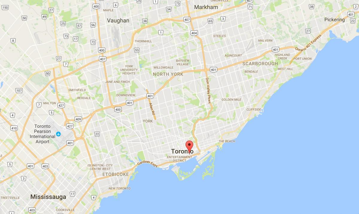 Mapie Świętego Wawrzyńca dzielnica Toronto