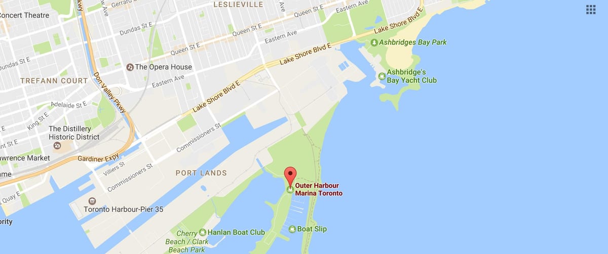 Mapa Gwint port Toronto