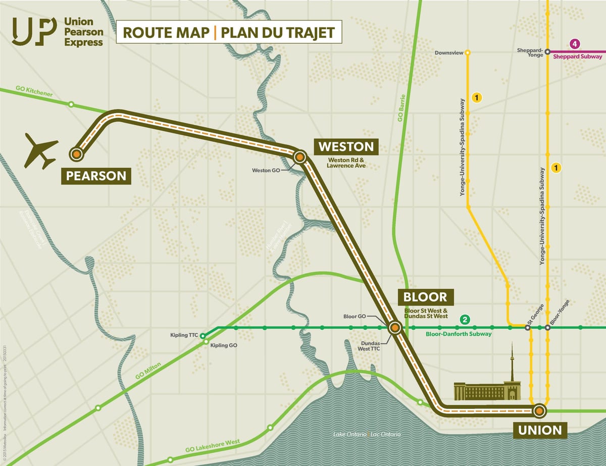 Mapa Unii Pearson Express