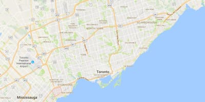 Mapa Алдервуд Parkviewdistrict Toronto