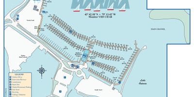 Mapa Блафферс Park Marina