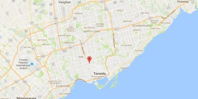Mapa Вичвуд-Park W Toronto