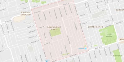 Mapa Дувркорт Park W Toronto