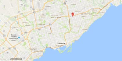 Mapa Мэривейл dzielnica Toronto