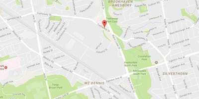 Mapa Третхевеи jazdy Toronto