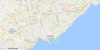 Mapa Agincourt dzielnica Toronto