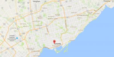 Mapę Aleksandry dzielnicy Toronto