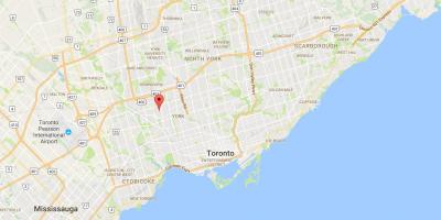 Mapa Amesbury dzielnica Toronto