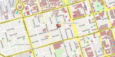 Mapa Baldwin wieś Toronto