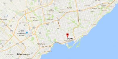 Mapa Baldwin dzielnicy Toronto