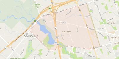 Mapa Clairville dzielnicy Toronto