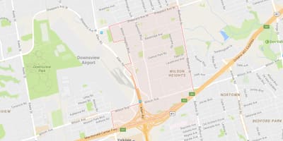 Mapa Клантоне Park W Toronto