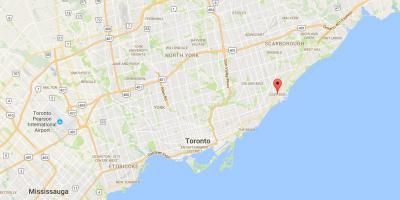 Mapa Cliffside dzielnica Toronto