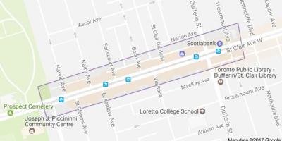 Mapa Corso Italia Toronto