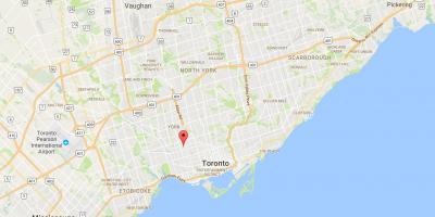 Mapa Davenport dzielnica Toronto