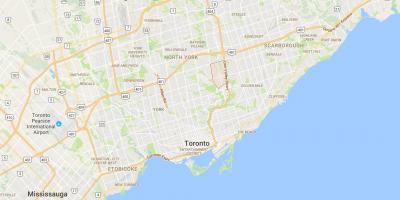Mapa Don Mills dzielnica Toronto