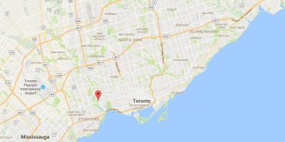Mapa Stary Młyn dzielnica Toronto