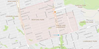 Mapa Bedford Park W Toronto