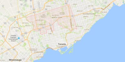Mapa miasta Toronto Toronto